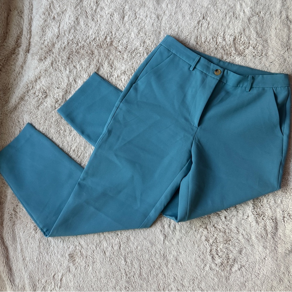 Walter Baker Straight Leg Trousers in Blue - Picture 3 of 6